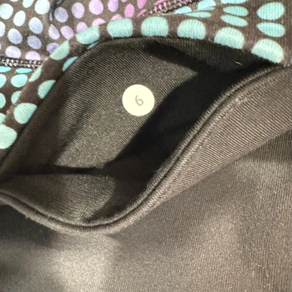 Lululemon Wunder Under Pant III Full-On Luon Cosmic Polka Dot Size‎ 6